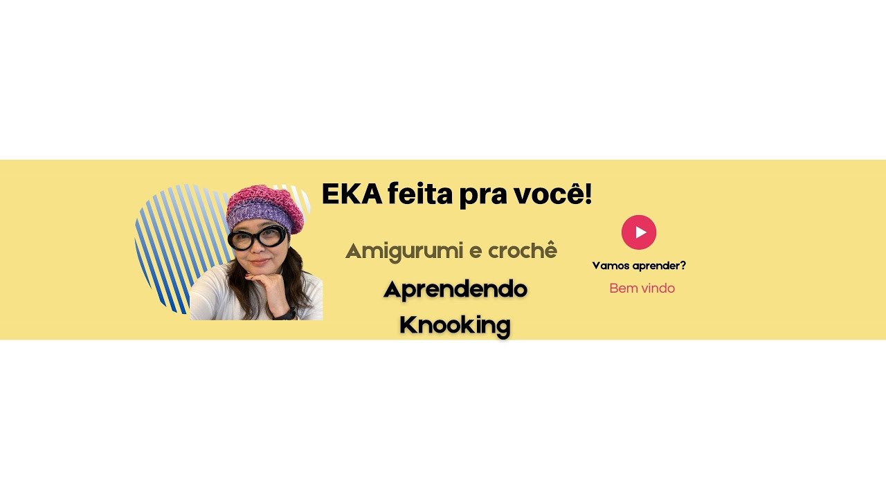 ✅ Ponto fantasia na técnica Knooking