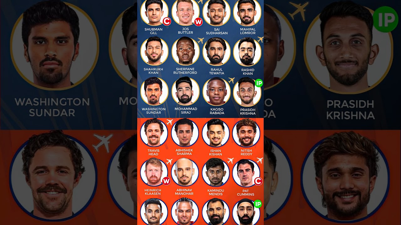 GT vs SRH Playing 11 IPL 2025 Match 49 | Gujarat Titans vs Sunrisers Hyderabad Full Squad & Preview