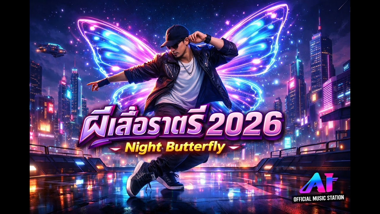 ผีเสื้อราตรี 2026 (Night Butterfly) - [Modern Dance-Pop Mix] | AI Official Music Station
