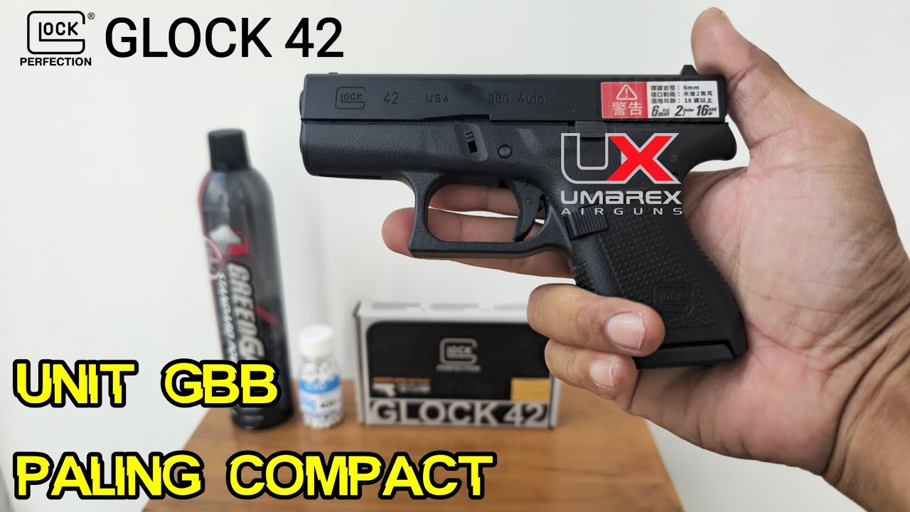 Glock 42 Umarex Germany Unit GBB Paling Compact || Review dan Tes Unit