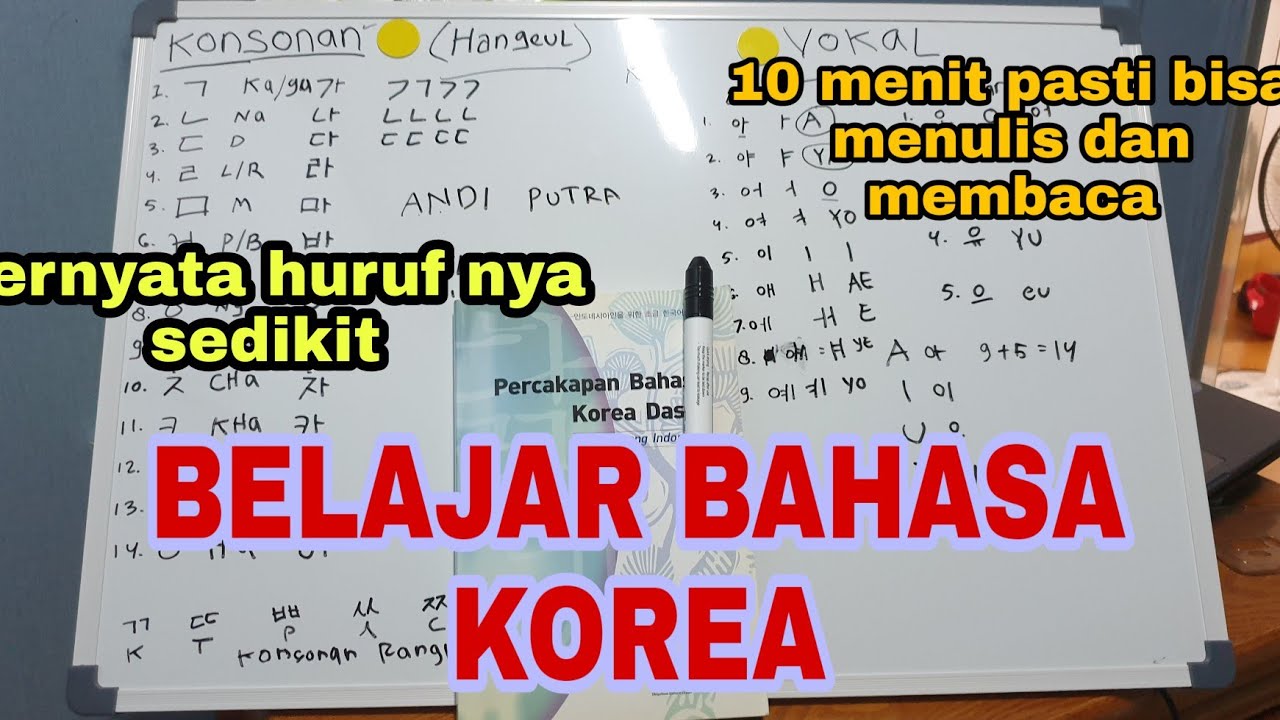 CARA CEPAT BELAJAR MEMBACA DAN MENULIS HURUF KOREA(HANGEUL)
