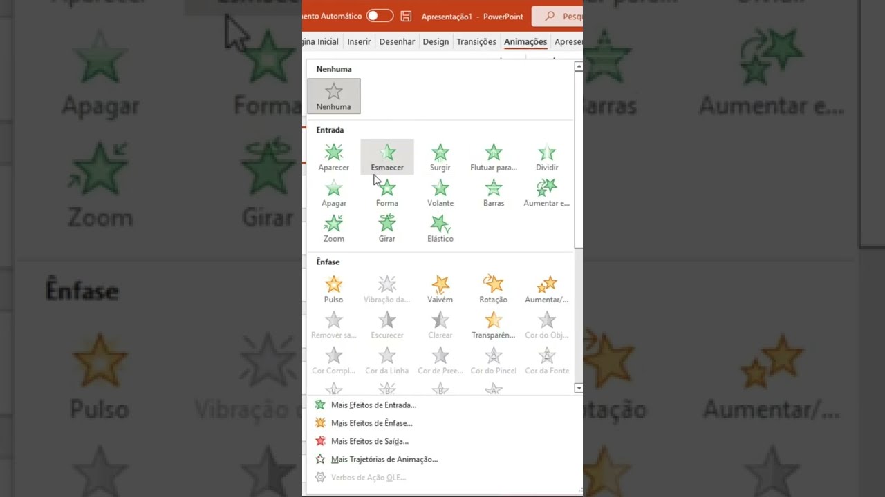 Anima&ccedil;&atilde;o de gr&aacute;ficos no PowerPoint