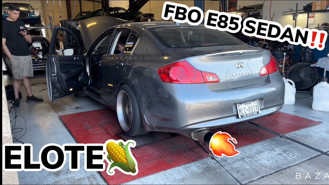 FBO INFINITI G37 GETS RE-TUNED ON E85(CORNFED)🌽