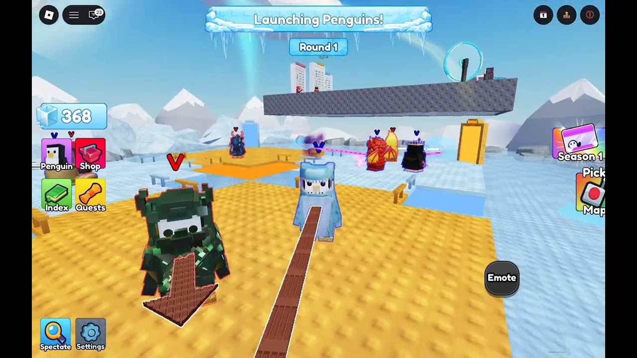 Playing Roblox Knockout