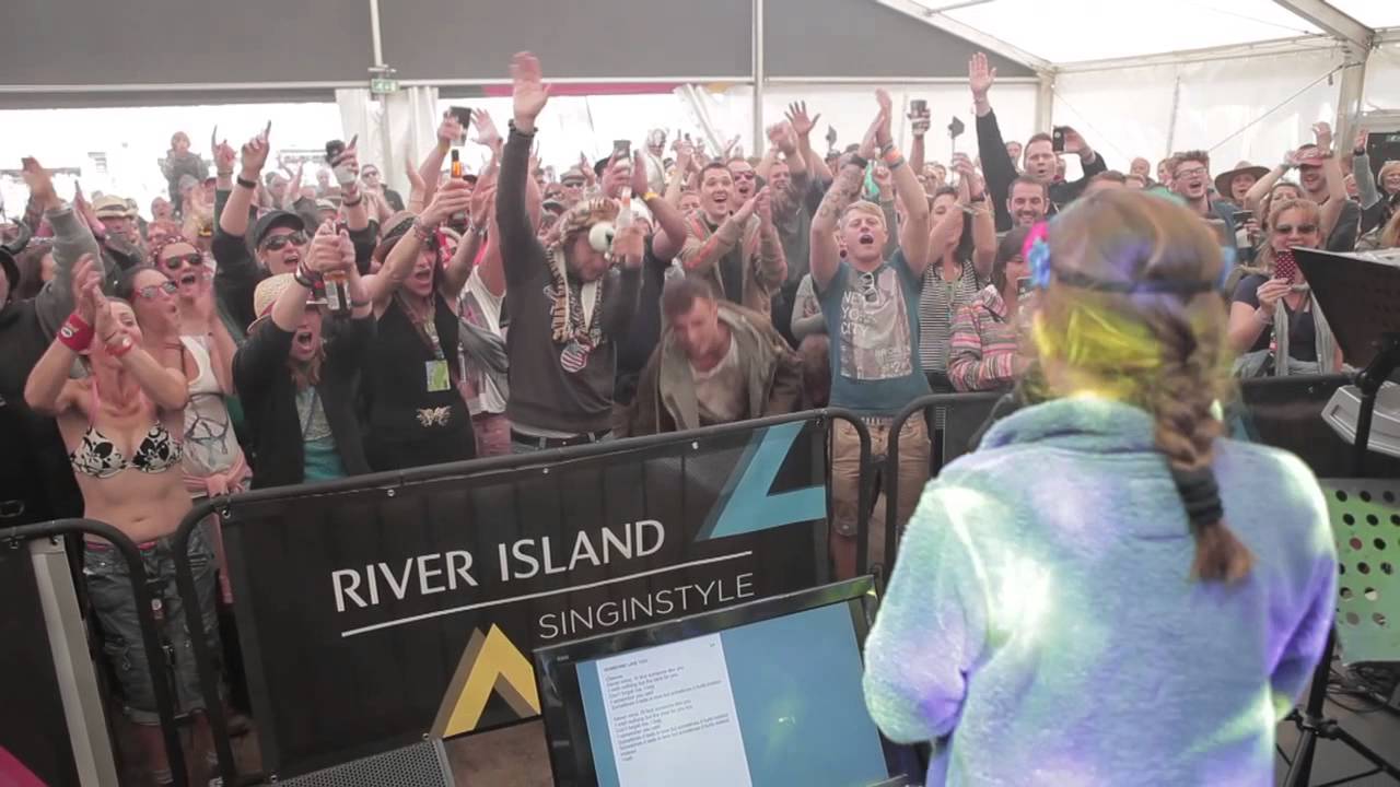 River Island singINstyle at Isle Of Wight Festival 2013