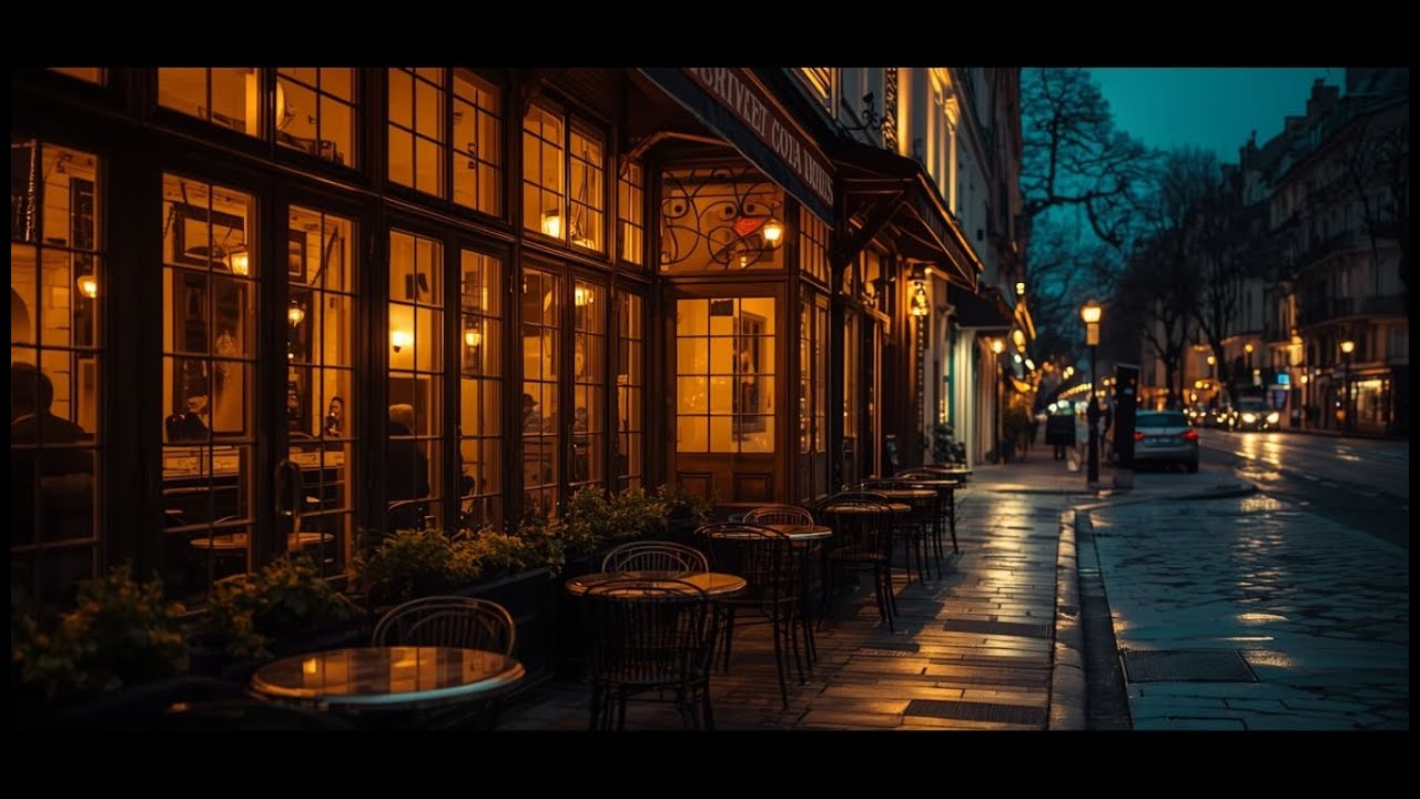 ☕🎵 Late Night Café in Paris - Minimal Jazz Ambient for Relaxation