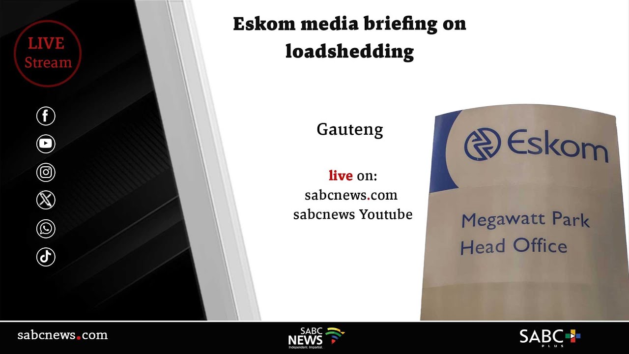 Eskom media briefing on loadshedding