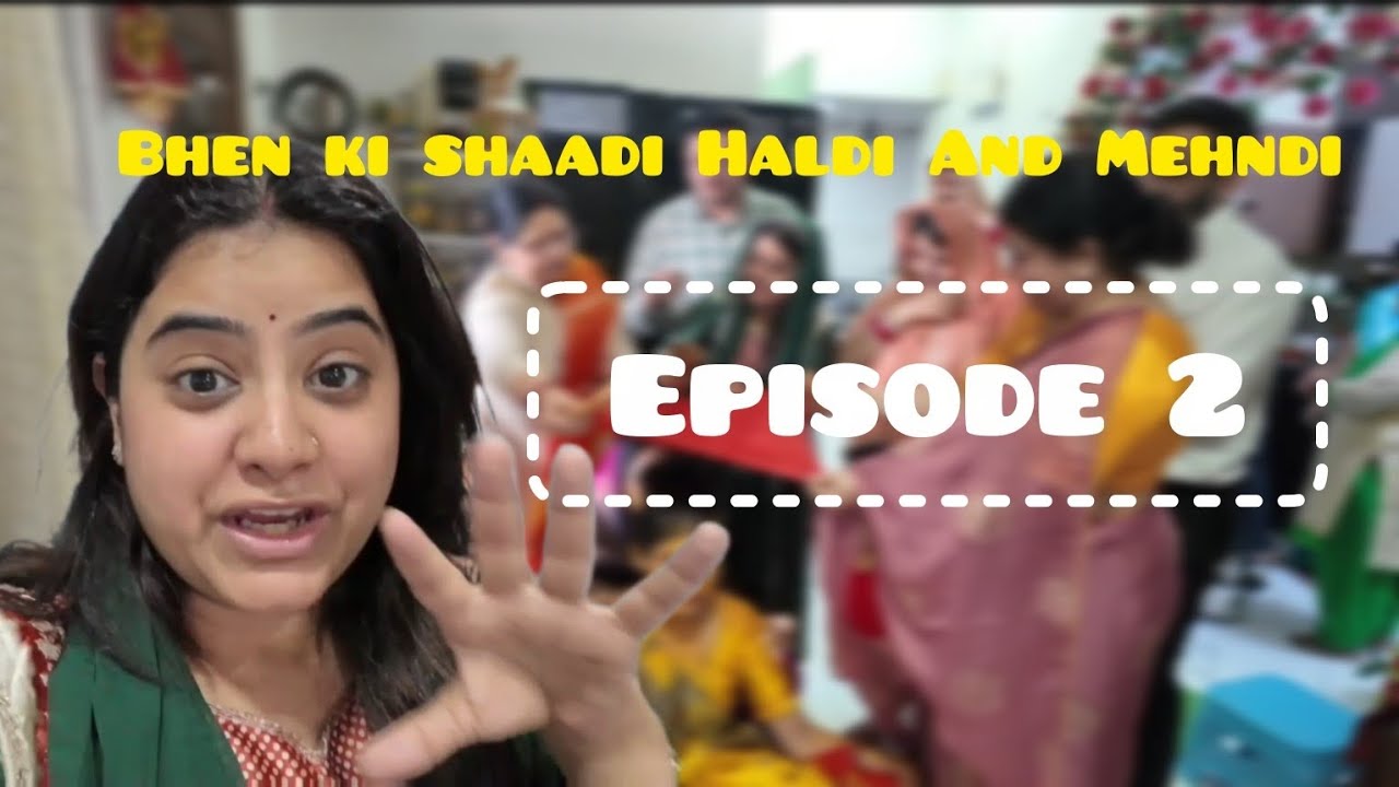 ​They Drenched Her in Haldi! 😂 Emotional & Crazy Mehendi Vlog