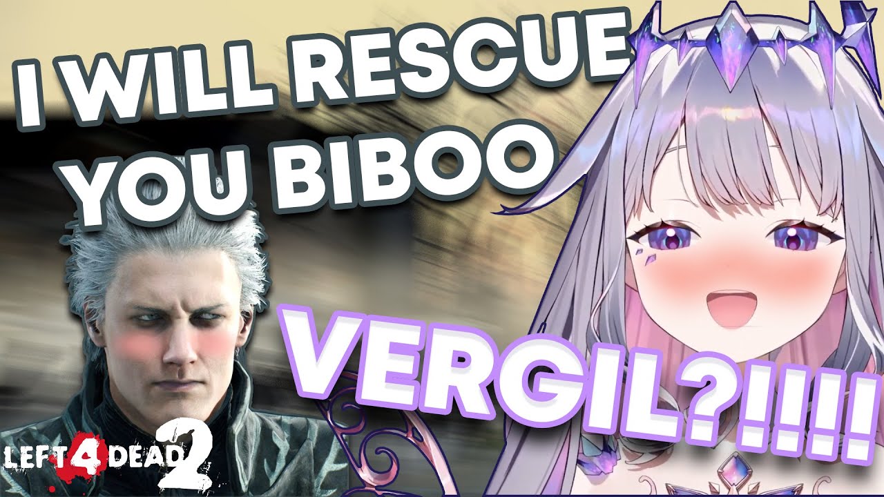 VERGIL rescued BIBOO in Left 4 Dead 【 HOLOLIVE ENGLISH 】