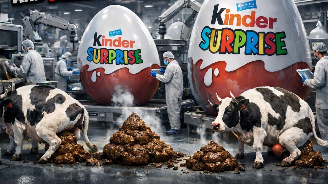 Amazing! The step-by-step manufacturing process of Kinder Eggs.