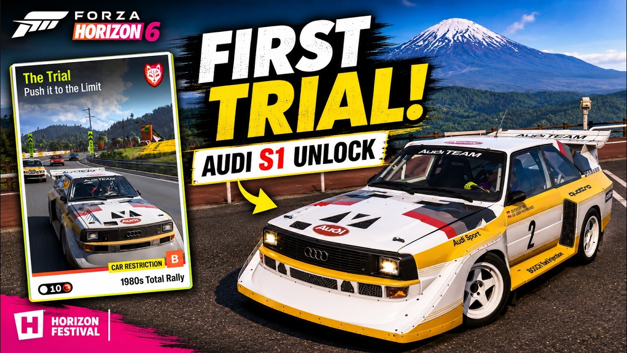 FORZA HORIZON 6: Первое испытание! Разблокировка Audi Sport Quattro S1