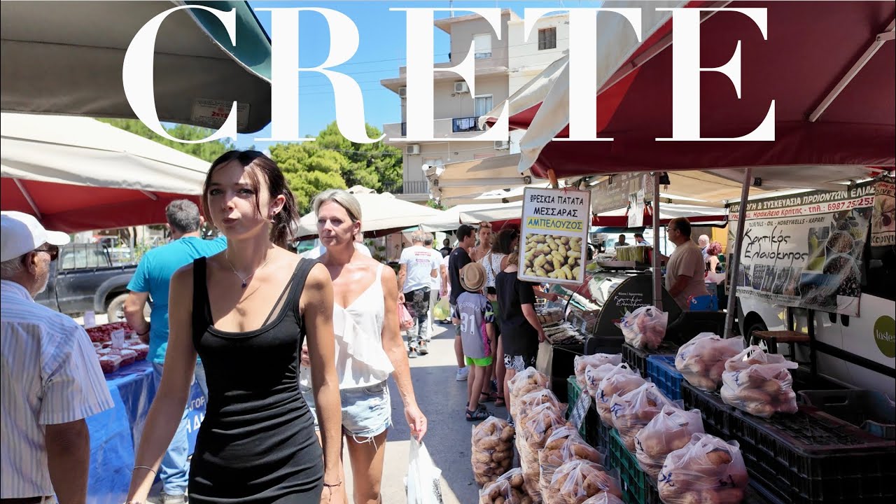 Heraklion Open Air Bazaar | Crete Greece | July 2024