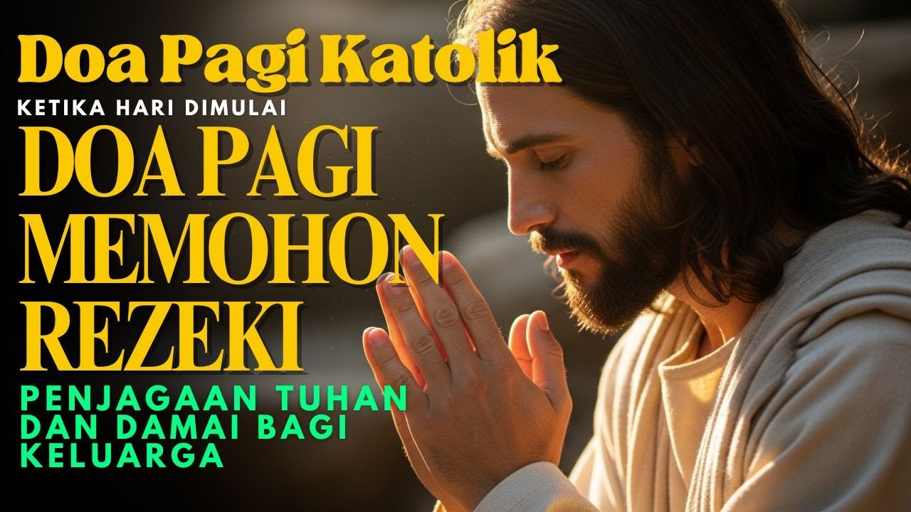 Ketika hari dimulai, doa pagi memohon rezeki, penjagaan Tuhan, dan damai bagi keluarga