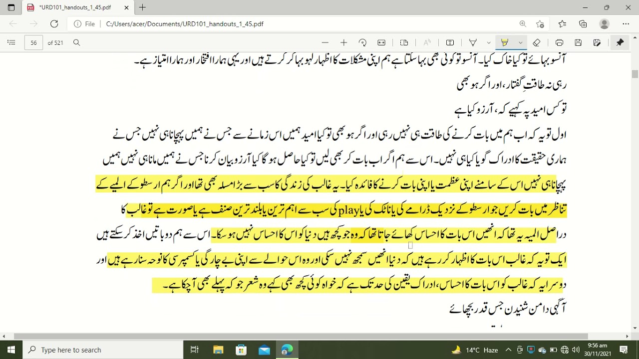 urdu 101 lecture 6 v v v v vimportant related to mid term and mcq's,question