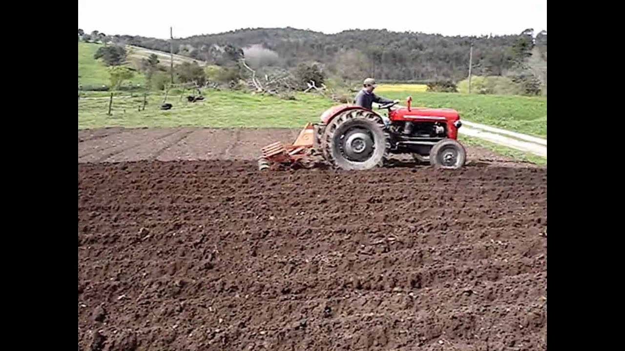 Planting potatoes 2010 (with MF 35x and R7054)