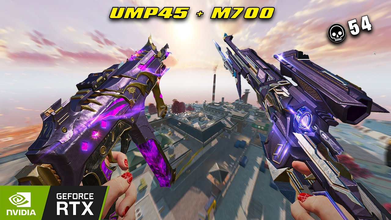 M700 IRIDIAN + UMP45 ONI PIERCER 54 KILL SOLO VS SQUAD BLOOD STRIKE MAX GRAPHIC