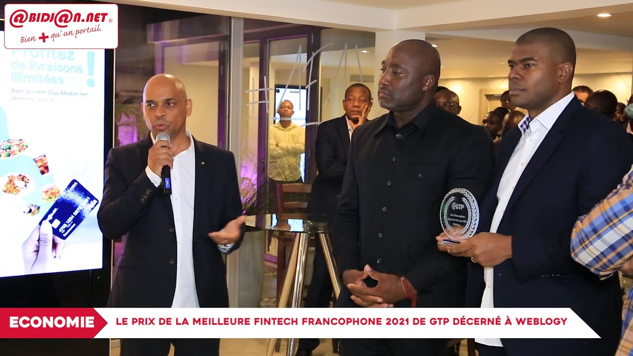 Le Prix de la meilleure Fintech Francophone 2021 de GTP d&eacute;cern&eacute; &agrave; Weblogy