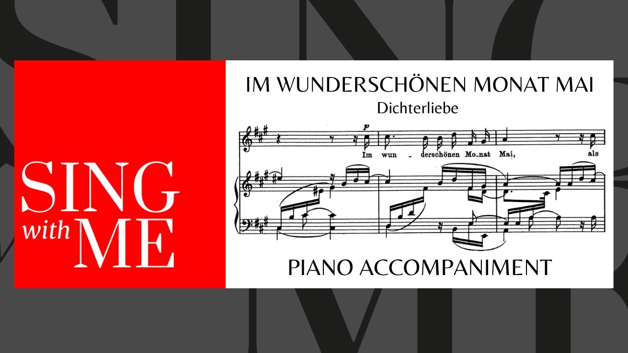 Im wunderschönen Monat Mai - Accompaniment - High Voices - Schumann