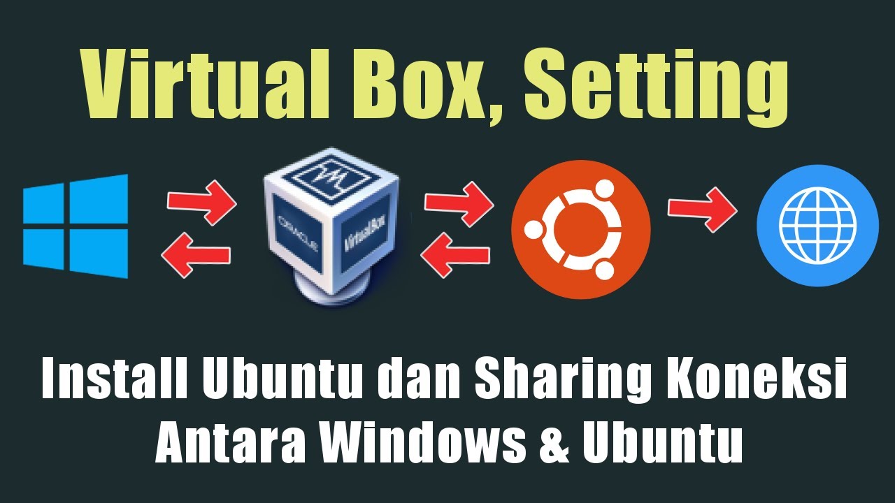 Install Ubuntu Virtualbox di Windows & Sharing Koneksi Antara Windows dengan Ubuntu