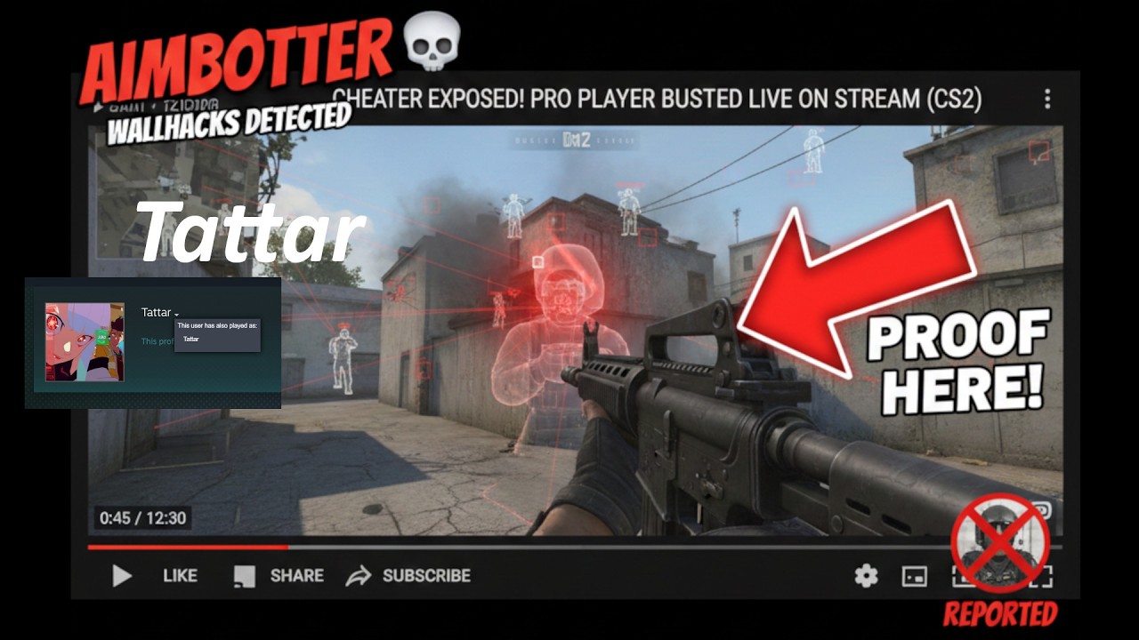 Counter-Strike 2: Premier Match, Tattar Cheater (Please Share)