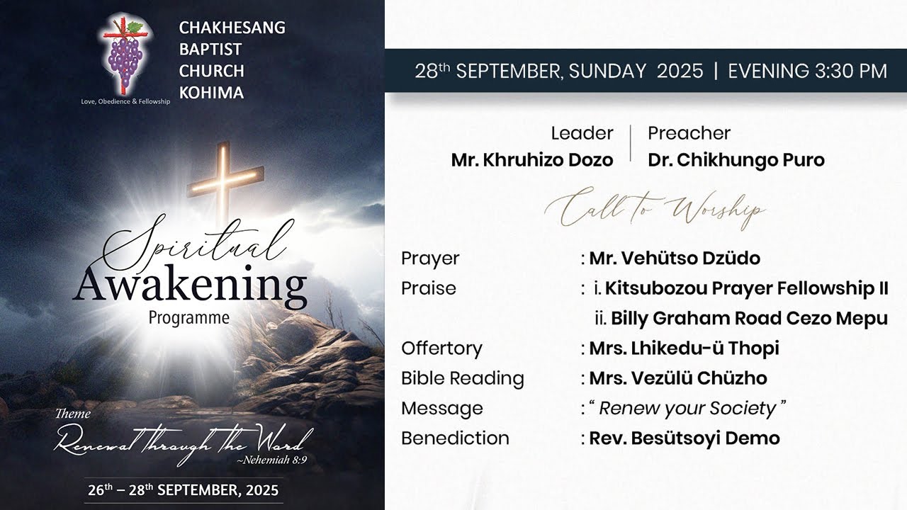 Spiritual Awakening Programme - Evening |  September 28, 2025