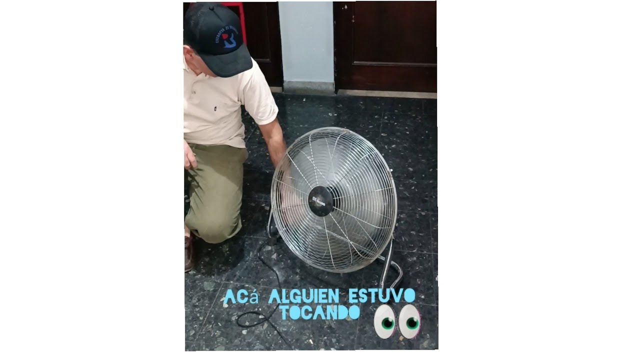 Ventilador loco! Vibra y se mueve demasiado