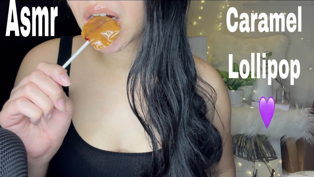 Asmr | Caramel Red Apple Lollipop | No Talking
