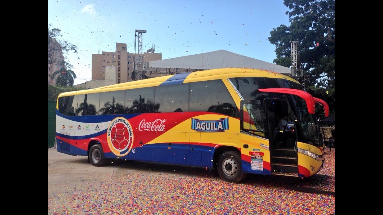 El  bus de la Selección Colombia para las Eliminatorias a Rusia 2018