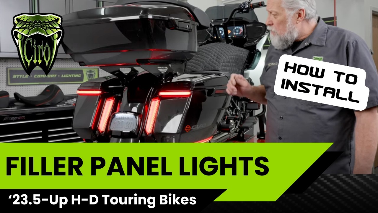 Filler Panel Lights for '23.5-UP H-D Touring Bikes / How to Install / Ciro