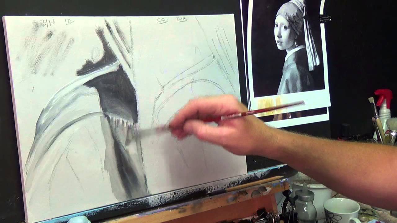 HOW TO PAINT FOLDS IN MATERIAL #1 ,Acrylic painting for beginners, #clive5art