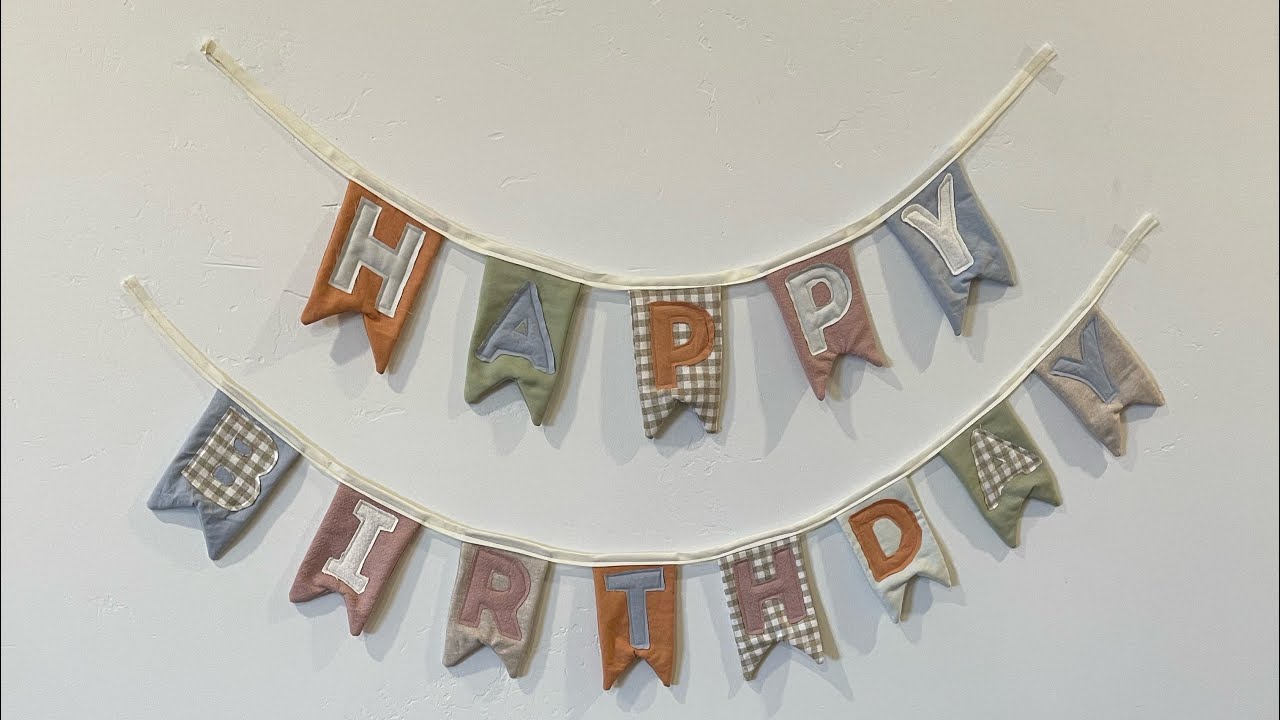 Homesewn Birthday Decor | DIY Birthday Banner | Sweet Meadows Farmhouse Pattern | First Birthday