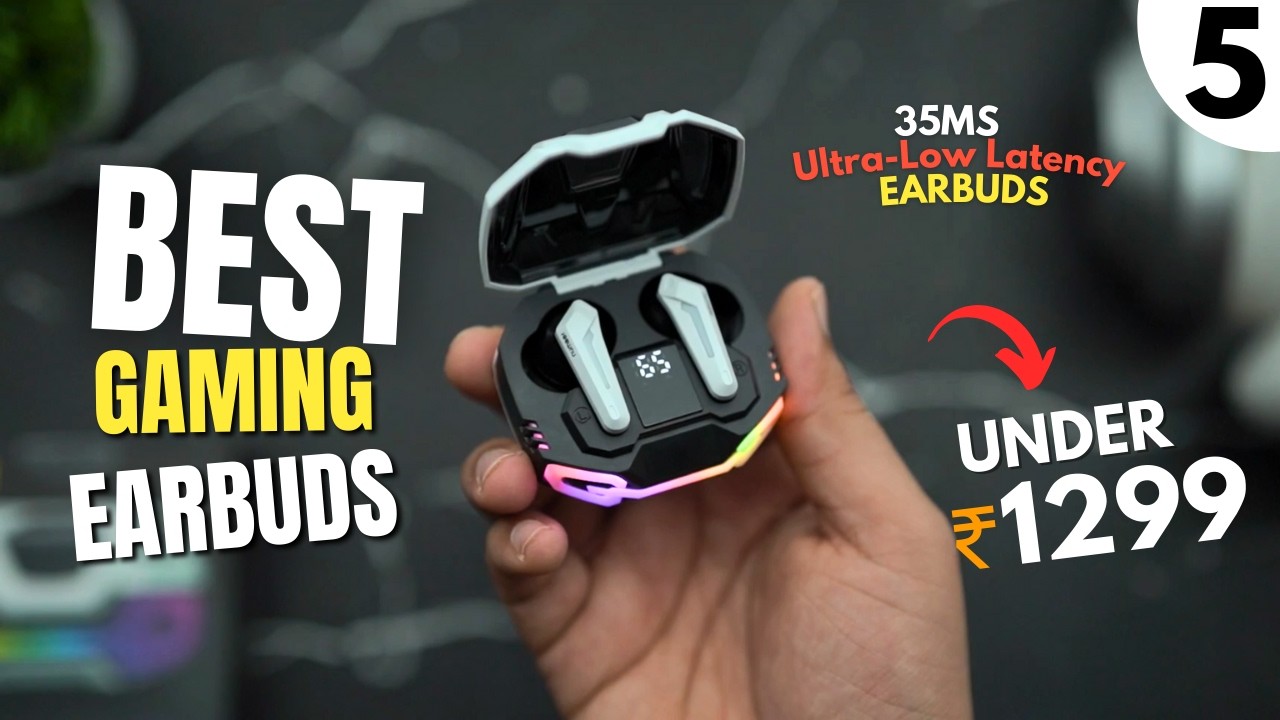 Top 5 Gaming TWS Earbuds Under 1500🔥Low Latency, Battery Life🔥Best Gaming Earbuds Under 1500 in 2024