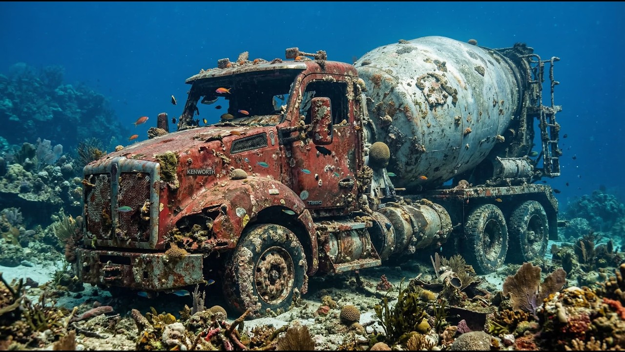 Extreme Restoration : Rusted Kenworth T880 Concrete Mixer Recovered from the Ocean Floor