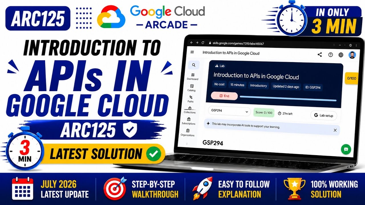 Introduction to APIs in Google Cloud | #GSP294 #qwiklabsarcade2026 #googlecloudarcade 
