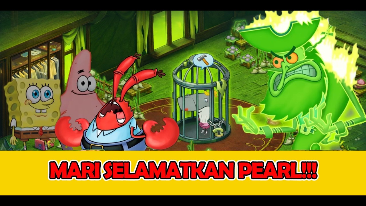 [10] MR CRAB CURSE - TOLONG TUAN KRAB BEBASKAN PEARL.. SPONGEBOB ADVENTURES: IN A JAM! [MOBILEGAME]