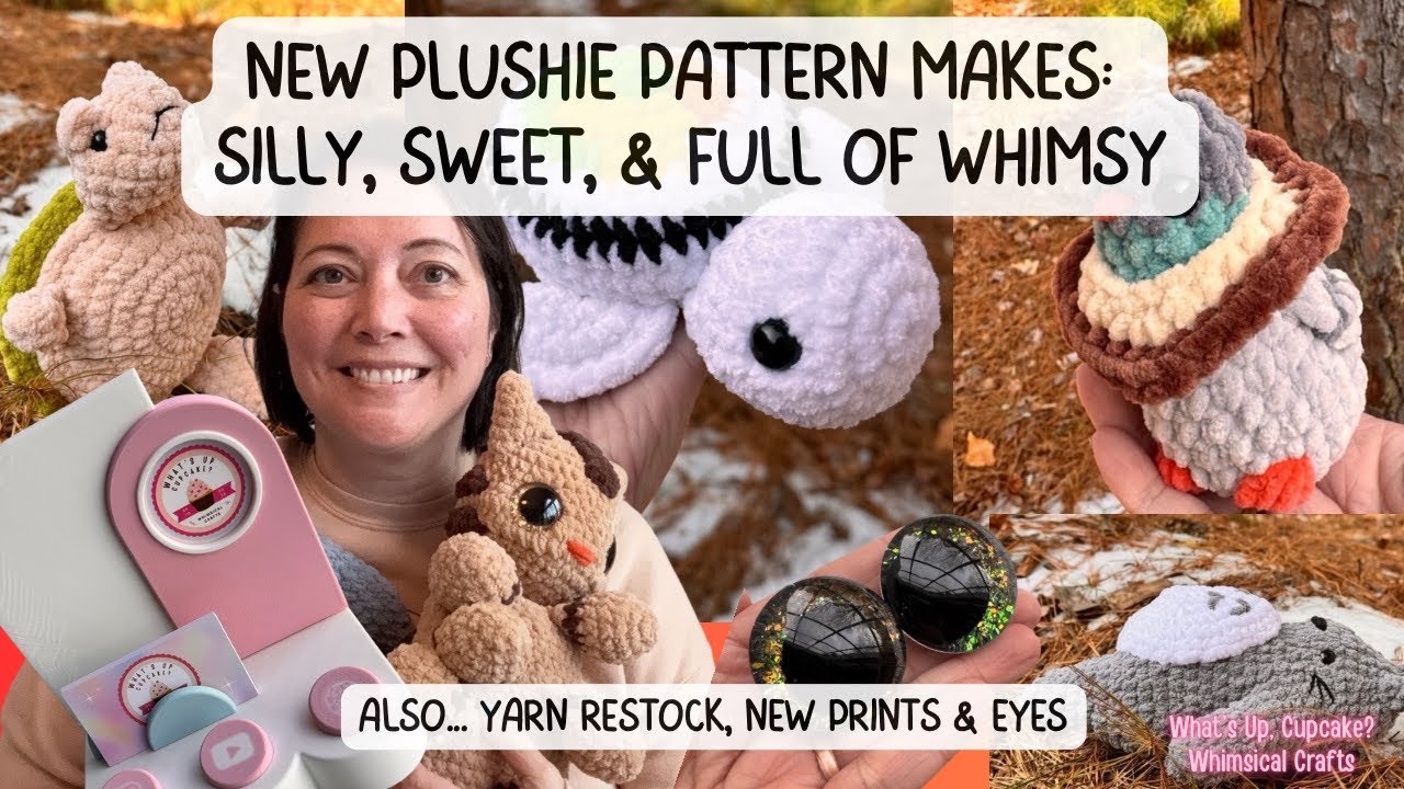 New Whimsical Crochet Plushie Patterns to Stand Out at My Next Market! Eye Drop & 3D Booth Displays