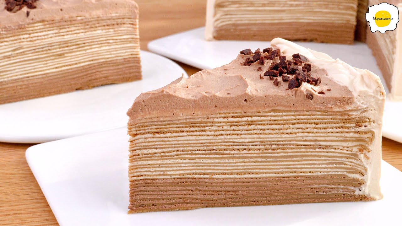 Блинный торт с чаем с молоком
