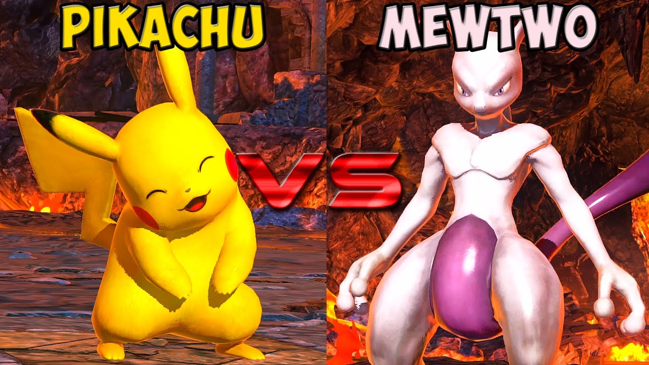 Pokken tournament - Pikachu vs Mewtwo