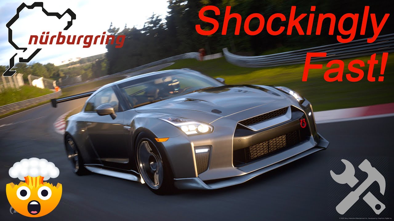 GT7: 2017 Nissan GT-R 5:55.9 Nordschleife Lap and Setup (no NOS)