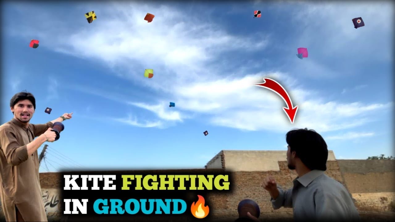 Kite fighting in ground😱 || Kite flying and cutting scenes🪁 || I boo kata❌ || How we cut other kite?