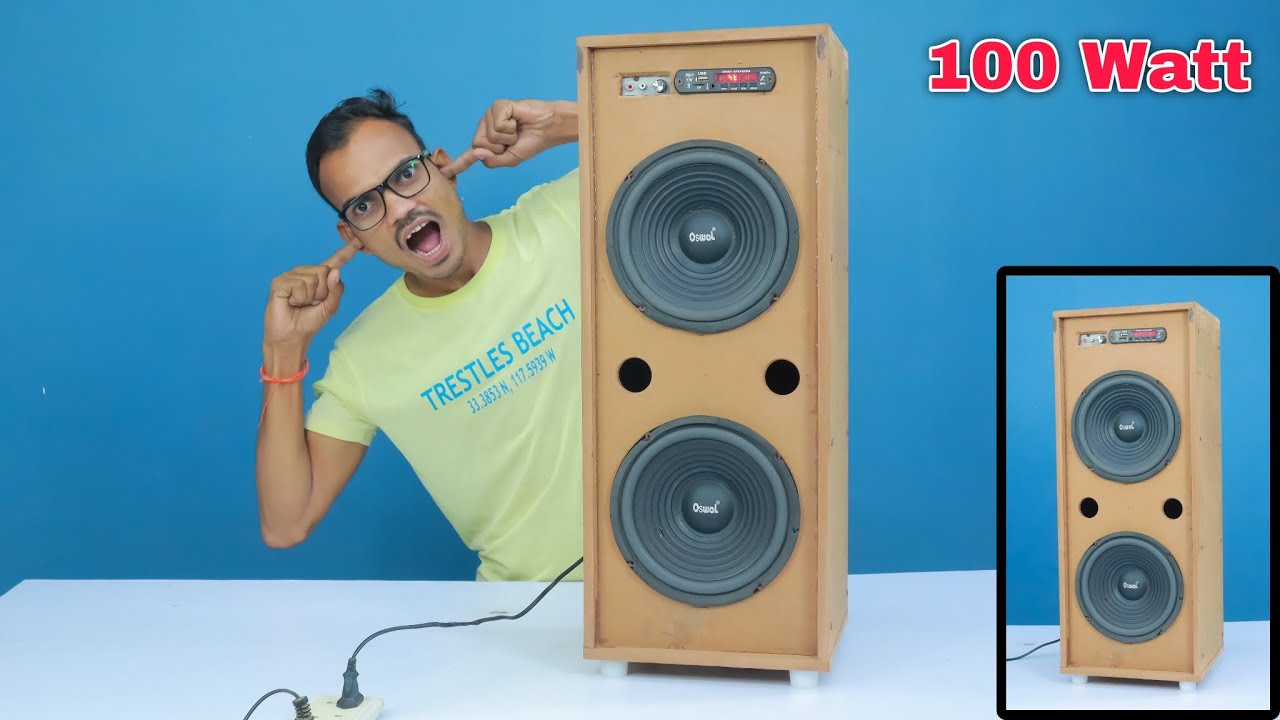 How To Make Tower Speaker 100 Watt || टावर स्पीकर कैसे बनाये