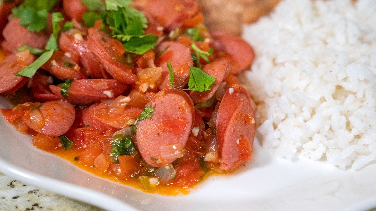 Salchichas A la Mexicana | Recetas Mexicanas Faciles