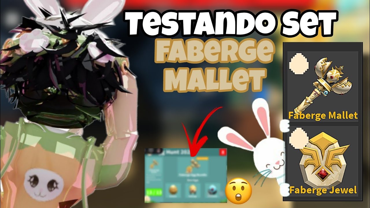 •Testando Set Faberge Mallet Da Atualização De Páscoa | Flee The Facility | Roblox•