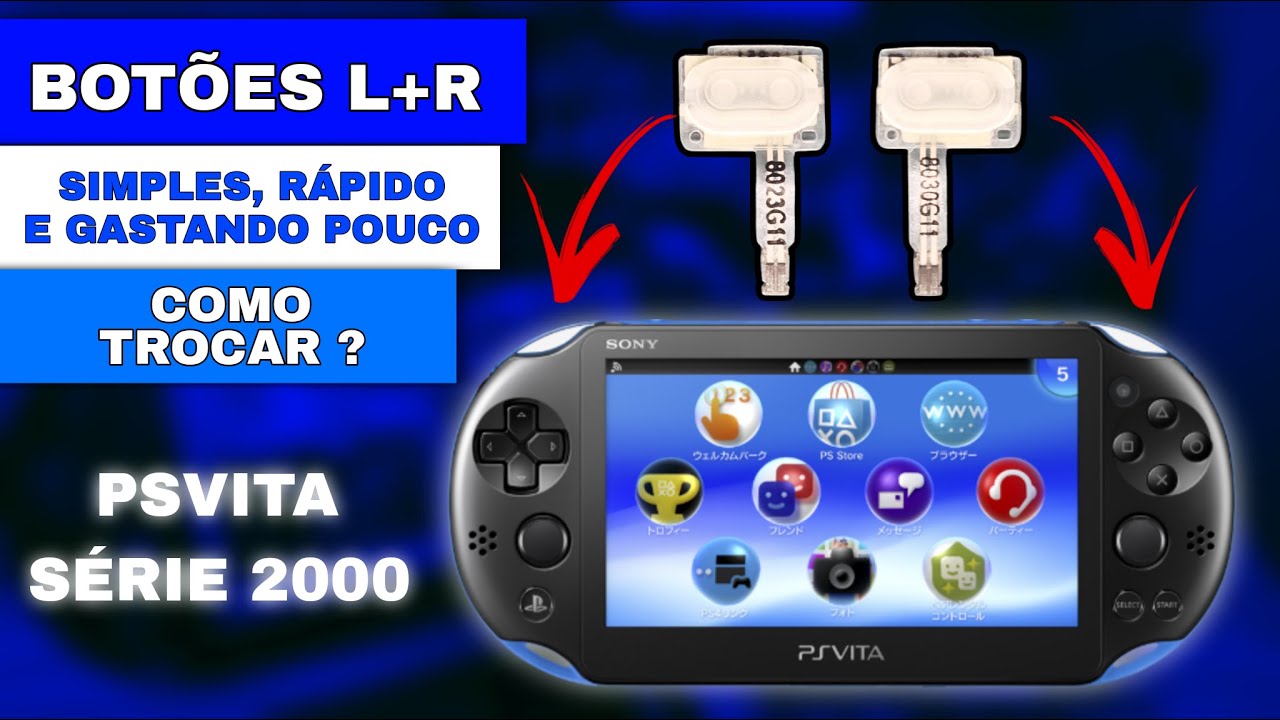 Ps Vita 2000 Trocando Botões L e R