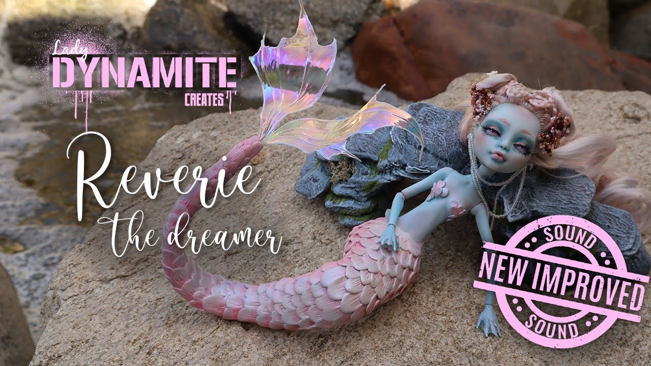 Repaint Re-Run: Elaborate Hair Mermaid Monster High Art Doll with Fixed Sound!