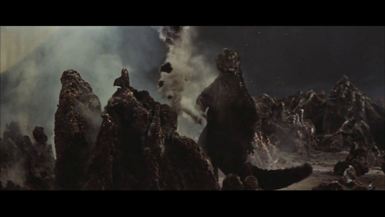 Invasion of Astro-Monsters ('65): Historical Battle clip - Godzilla on Planet X