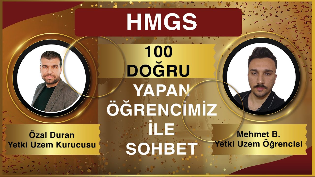 2025 Nisan HMGS ‘de 100 doğru yaparak çok başarılı bir sonuç alan Yetki Uzem’den öğrencimiz Mehmet