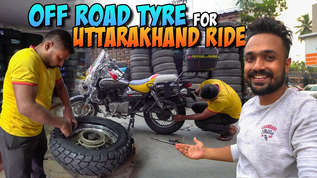 Installed Off Road Tyre for Uttarakhand Ride 😍| Bridgestone Select - Tyre Shop Kolkata | Avenger 220