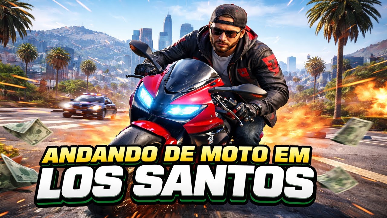 GTA 5 19 AGUSTA F4 RONCO DIRETO ANDANDO DE MOTO EM LOS SANTOS