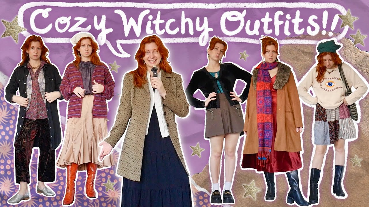 Cozy, Witchy Outfits for Fall! 🌙🕯️✨ | 90s whimsigoth aesthetic